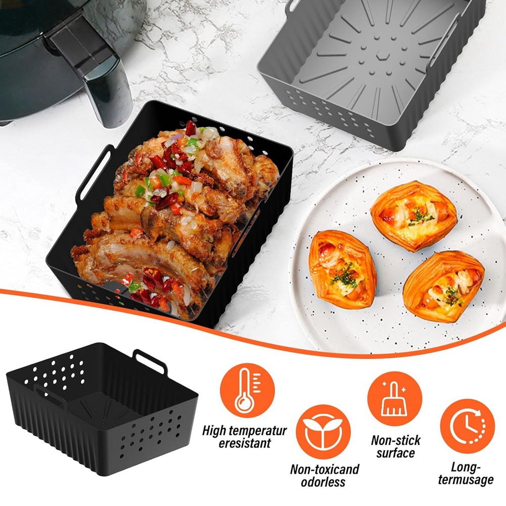 Air Fryer Silicone Pot Liner - جديد ورائج - متوفر الآن: قطعتان