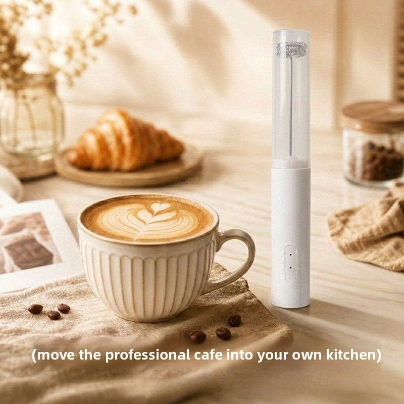 Electric Milk Frother Handheld - خلاط قوي للمطبخ، جهاز تكوين رغوة
