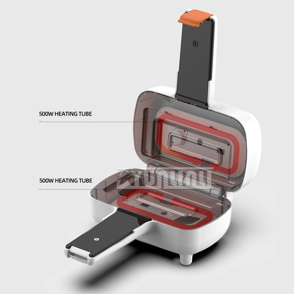 صانع الساندوتشات المنزلية باني - مراجعة Mini Waffle Maker Machine وسعره