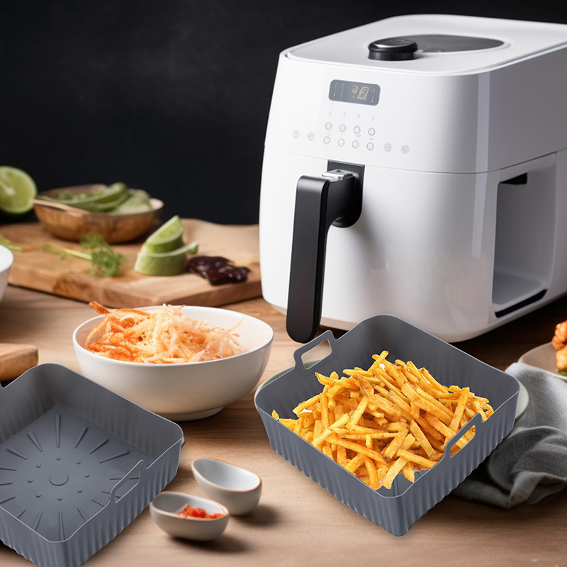 كبير 23 سنتيمتر مقلاة الهواء س - مراجعة Air Fryer Silicone Pot Liner وسعره