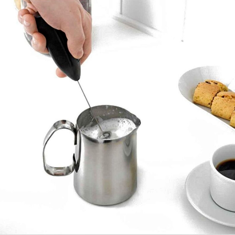لاسلكي الحليب رغوة القهوة خفقت - مراجعة Electric Milk Frother Handheld وسعره