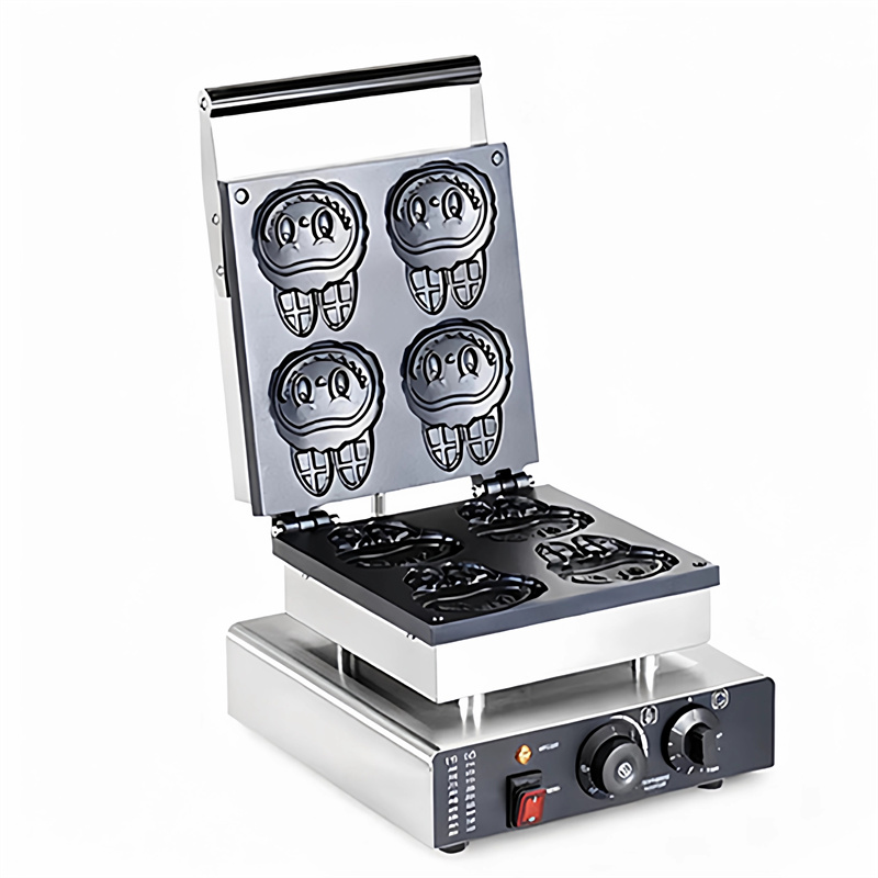 المهنية الكرتون شكل آلة صنع ال - مراجعة Mini Waffle Maker Machine وسعره