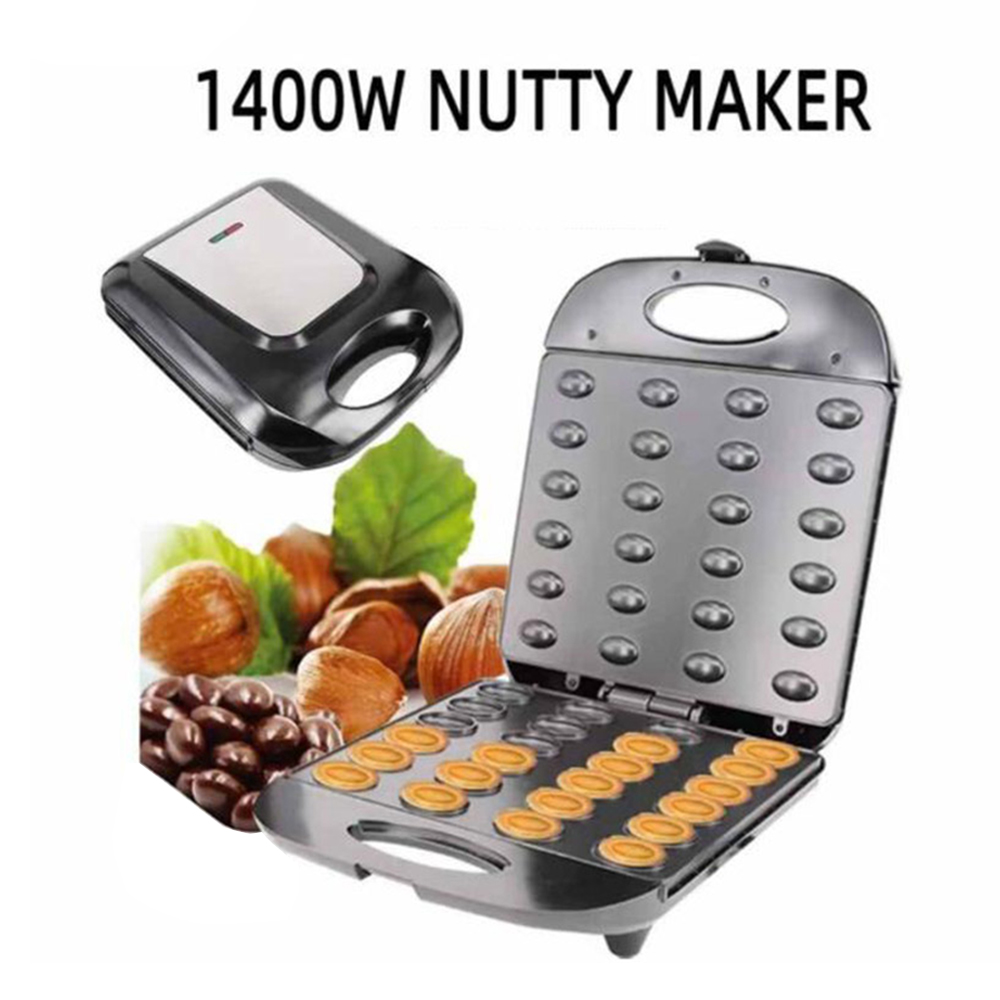 آلة صنع كعك الجوز من الفولاذ ا - مراجعة Mini Waffle Maker Machine وسعره