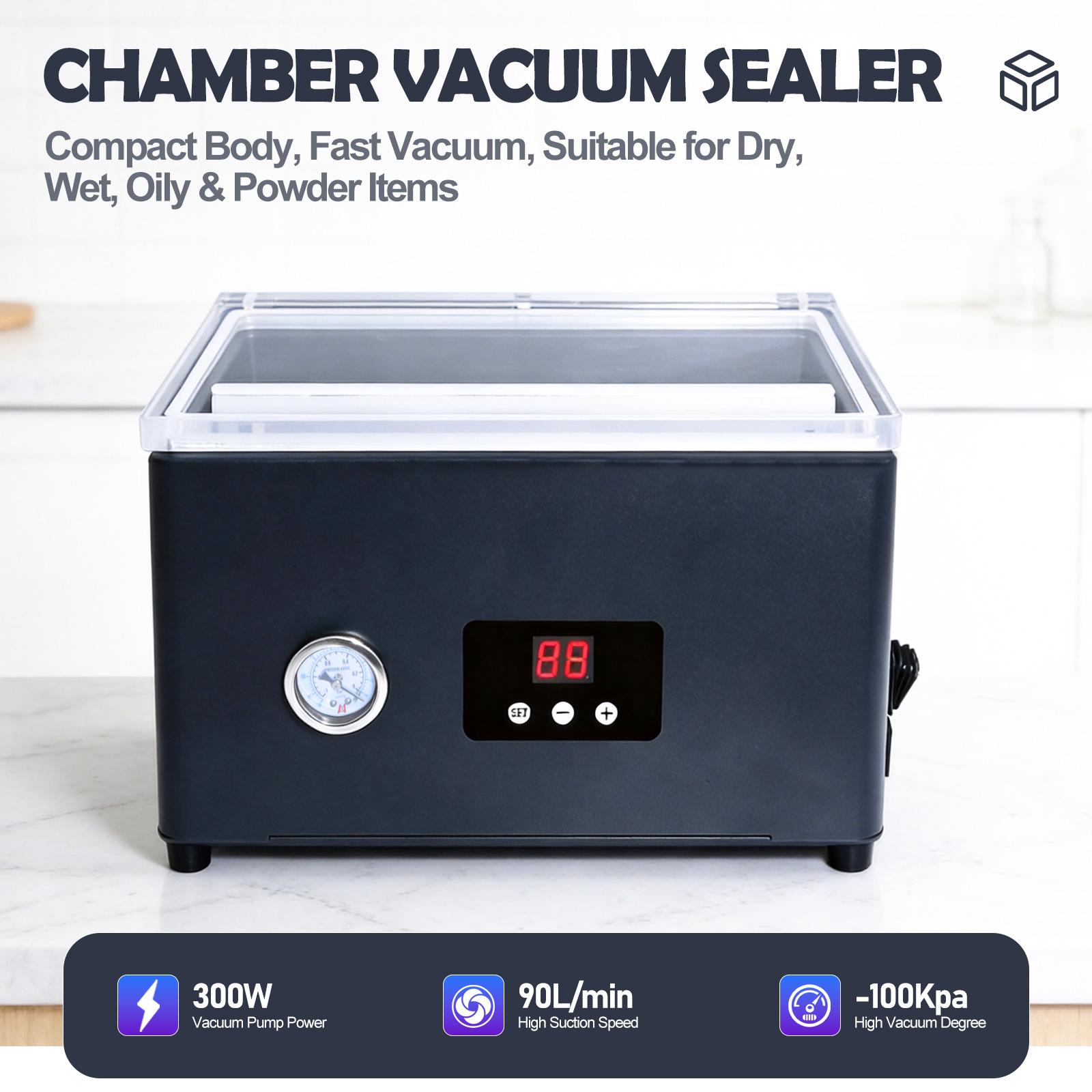آلة تفريغ الهواء من ZM-CVS300  - مراجعة Food Vacuum Sealer Machine وسعره