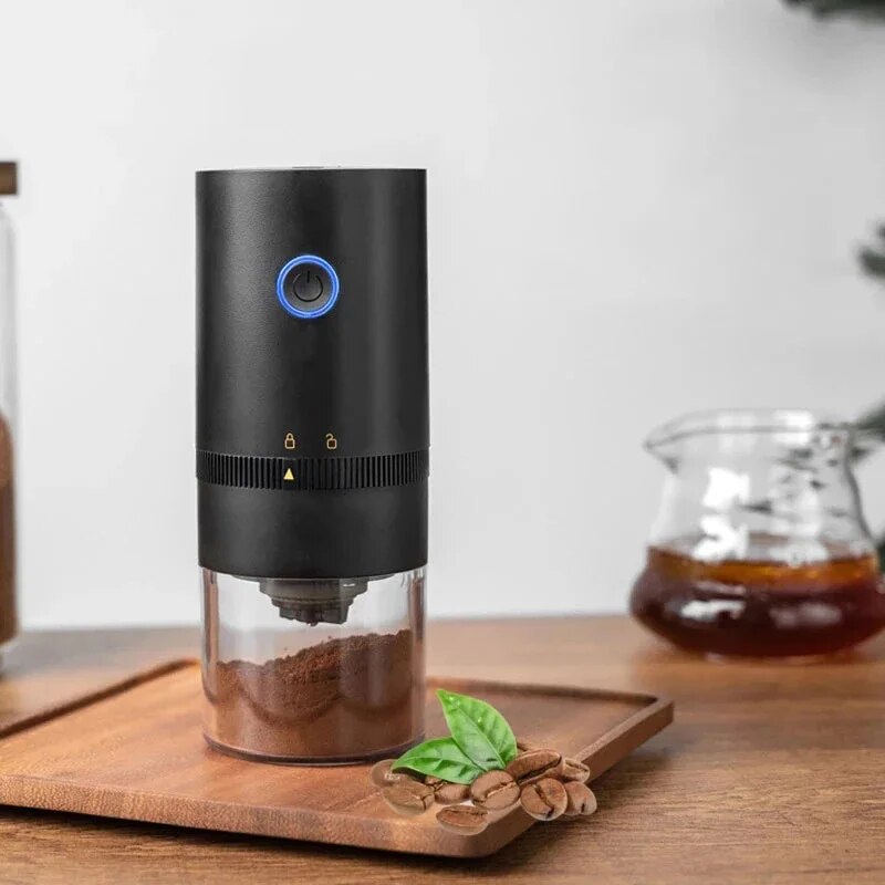 مطحنة قهوة من النوع سي شحن احت - مراجعة Coffee Bean Grinder Electric وسعره