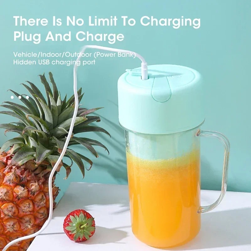 كوب عصير كهربائي محمول قابل لإ - مراجعة Portable Blender Usb Rechargeable وسعره